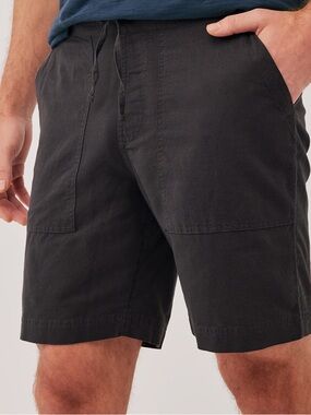 Pact men’s organic cotton linen shorts